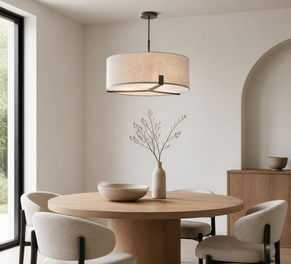 Tela 3 Light Suspension Light - Stylish Adjustable Pendant for Dining or Bedroom