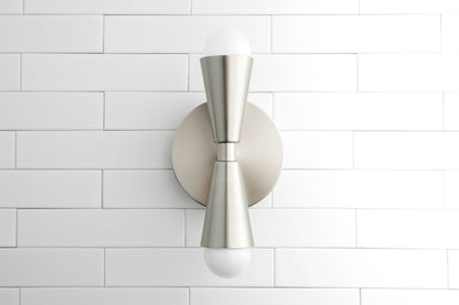 Pyralis Cone Linear Statement Wall Sconce - Modern Two Light Fixture