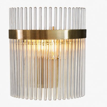 RibGlow Minimalist Glass Rod Wall Light - Elegant Accent Sconce for Home
