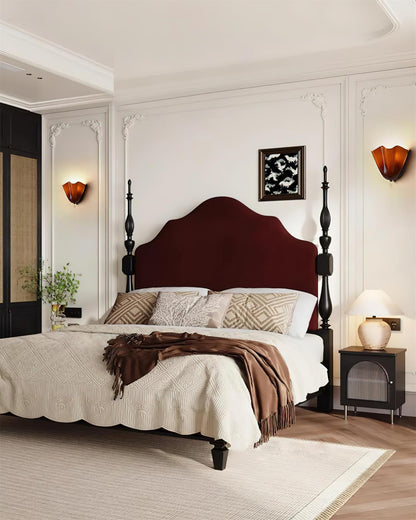 Bellina Handcrafted Glass Floral Wall Lamp – Modern Accent for Bedroom