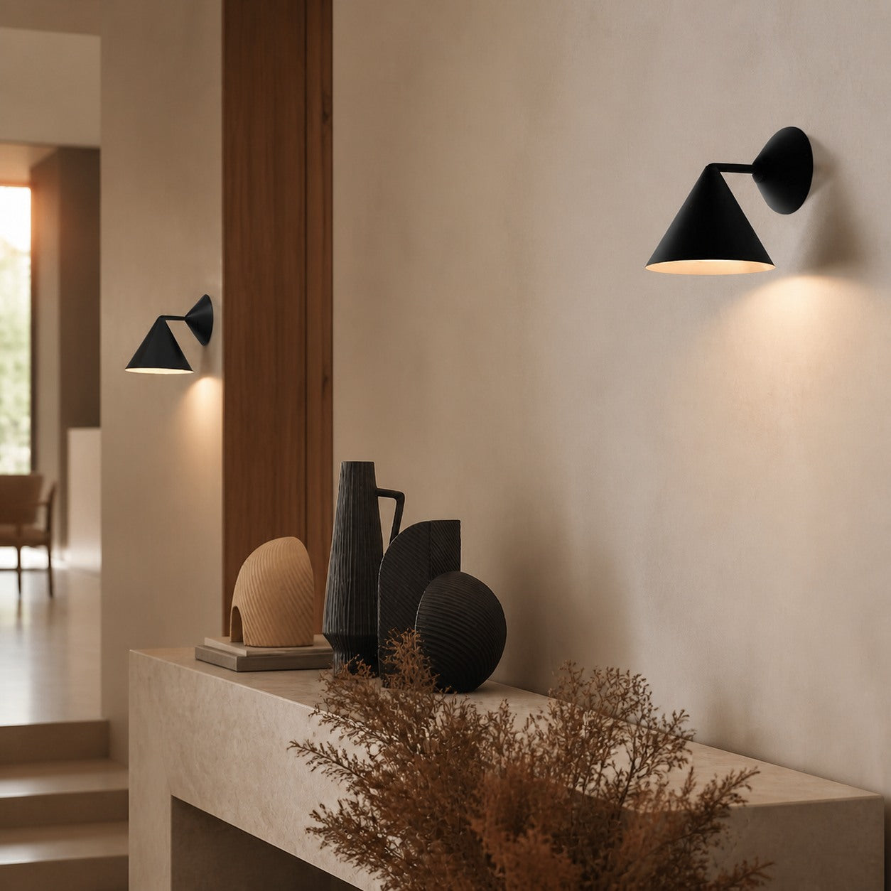 Brivana Wandleuchte – Moderne Metall-Wandlampe für Schlafzimmer & Flur
