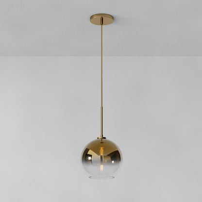 Selvion Sculptural Globe Pendant Light - Modern Glass Pendant Lamp - Sleek Design