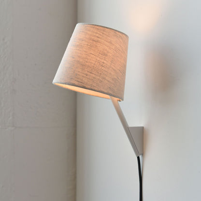 Novira Modern Minimalist Wall Sconce - Soft Pivoting Shade Design Bedroom Reading and Ambient Lighting