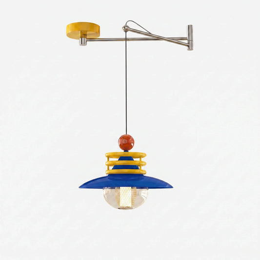Blue yellow and red dopamine pendant lamp SKU image