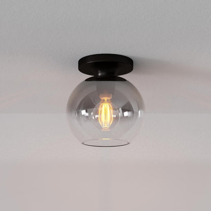 Selvion Modern Globe Pendant Light - Damp-Rated Bathroom Lighting - Luxe Glass Shade