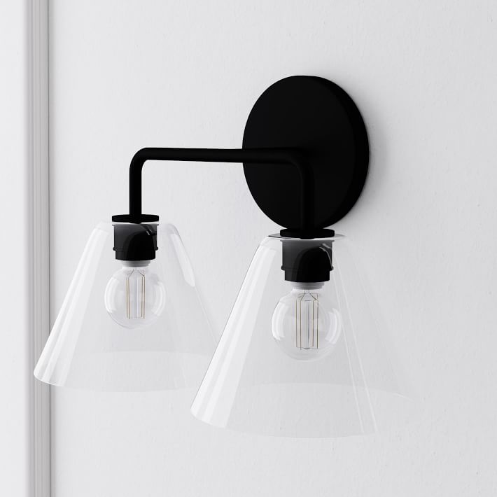 Conica Cone Wall Sconce - 1, 2, 3-Light Modern Glass Lighting