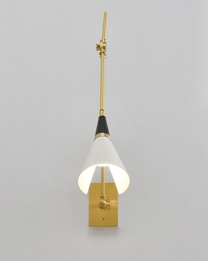 Magari Mid Century Wandleuchte Messing Schwenkbar
