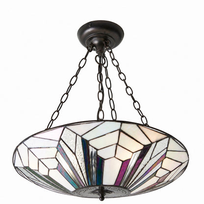 TF Astoria Dekorative Buntglas-Deckenleuchte – Art-Deco-Deckenleuchte für Eingangsbereiche und Lounges