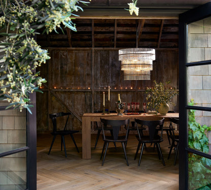 Lumora Crystal Pendant Light – Elegant Tumbled Brass & Cut Glass