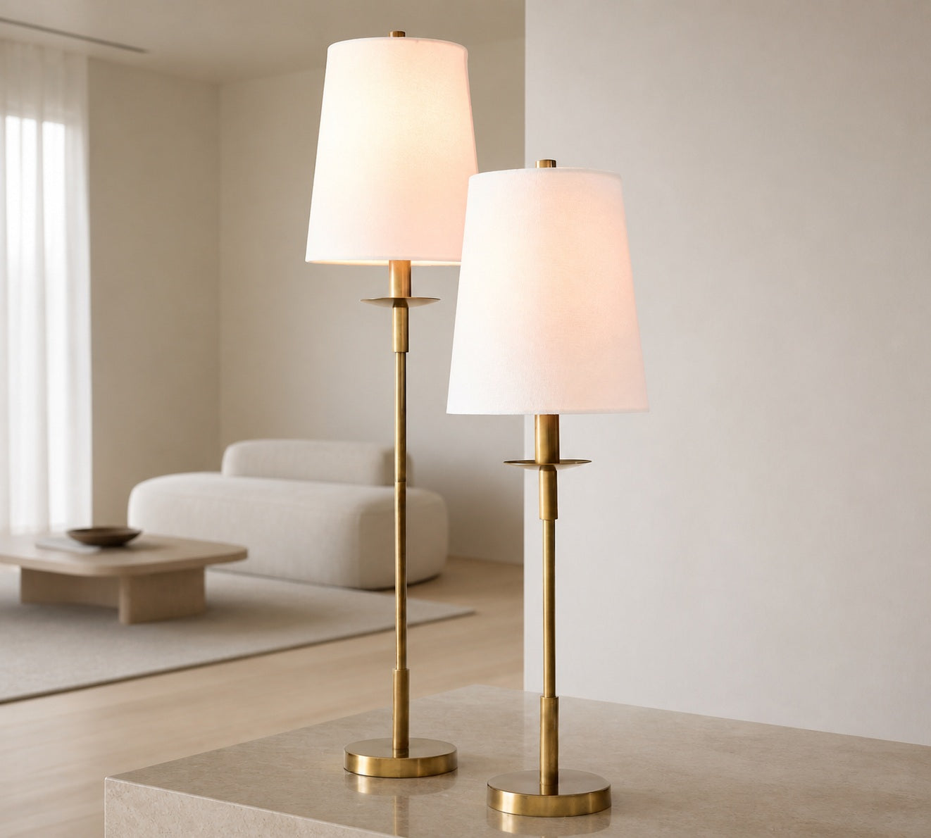 Rowan Moderne Tischlampe aus Eisen – Industrielles Bauernhaus-Leinen-Nachttisch-Leselicht
