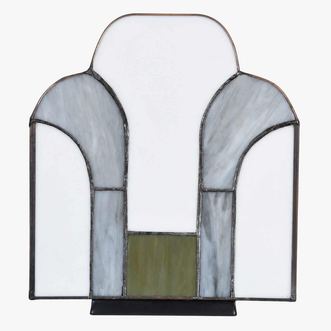 Kelsar Tischleuchte im Art-Deco-Stil aus Buntglas – Elegante Akzentleuchte für Wohnzimmer oder Eingangsbereich