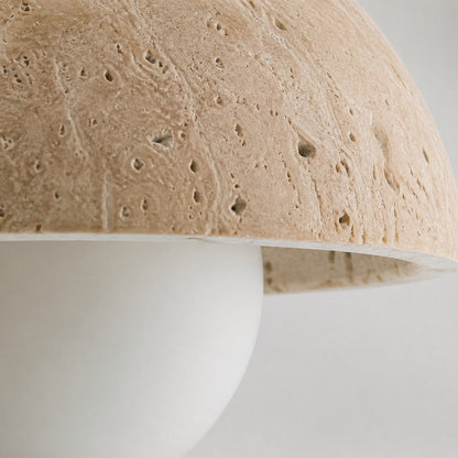 Travira Ceiling Light Textured Bowl Design Flush Mount Ceiling Lamp – Organic Style for Living Rooms