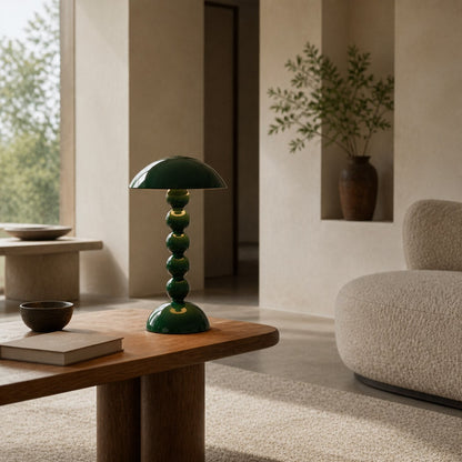 Modo LED Table Lamp – Orb-Stacked Base Mushroom Shade Perfect for Living Room or Bedroom