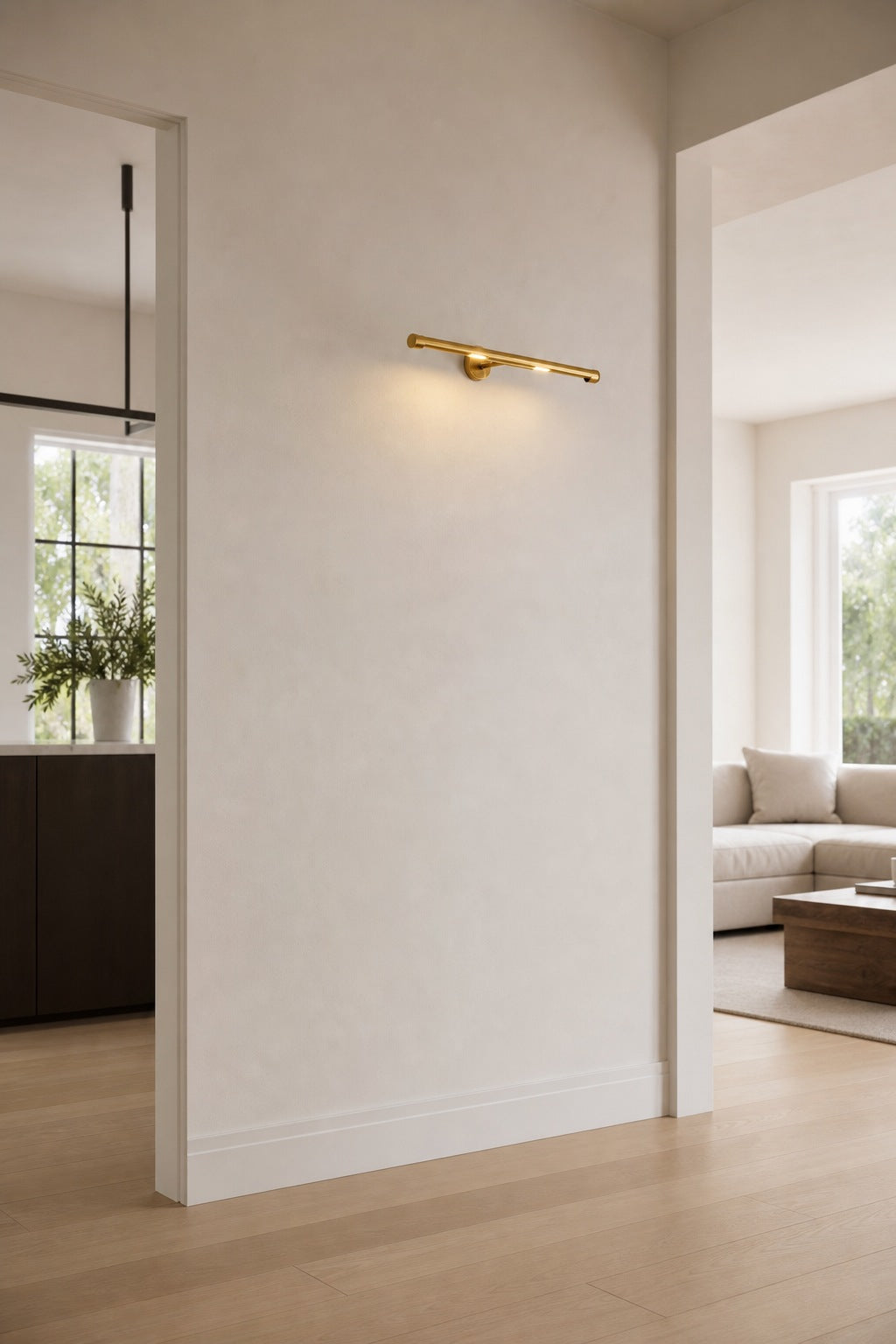 Aurix Wall Mount Art Light - Aged Finish Picture Light for Highlighting Canvases