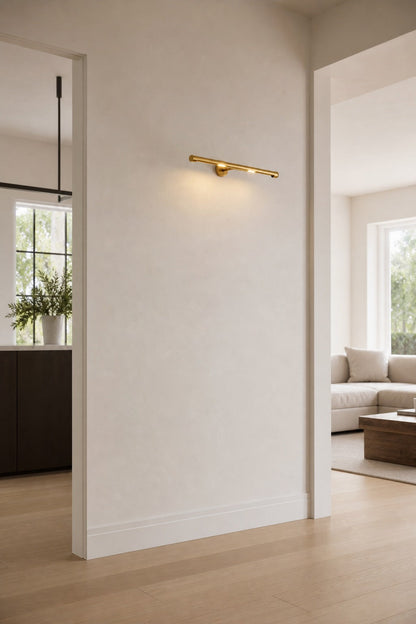 Aurix Wall Mount Art Light - Aged Finish Picture Light for Highlighting Canvases