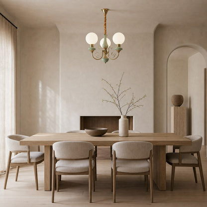 Radiara Chandelier - Layered Stone Disc Design Modern Luxury Style for Dining Room and Living Area