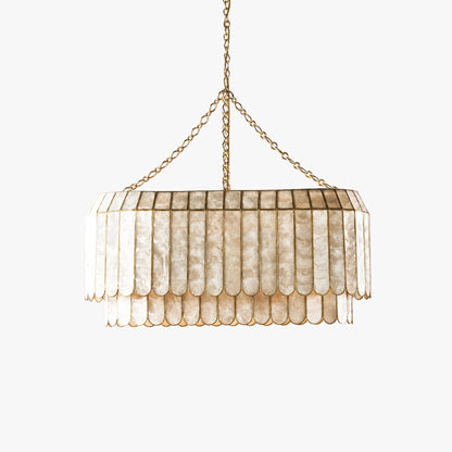 Lumica Capiz Facetten-Pendelleuchte – Elegantes natürliches Muscheldesign