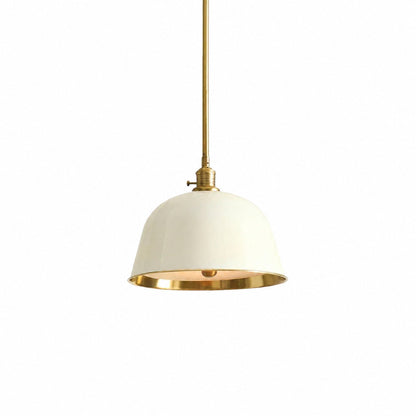 Forvara Classic Bell Pendant Light Industrial Pole Pendant Fixture for Dining Room