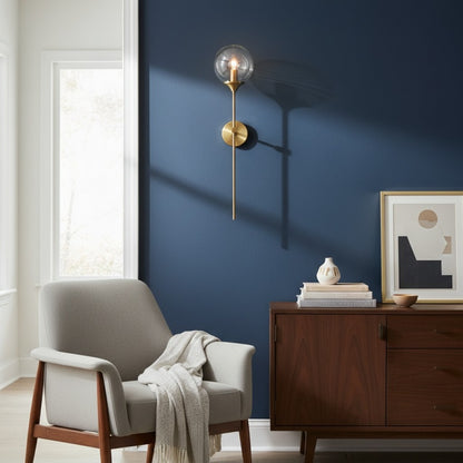 Beanaura Wall Lamp Nordic Glass Ball Metal Design – Modern Indoor Lighting for Living Room