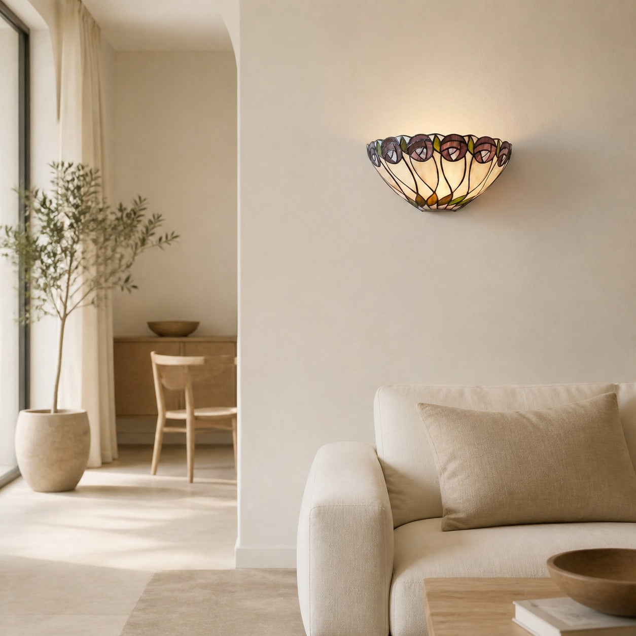 TF Hutchinson Tiffany Wall Light – Stylish Art Deco Fit for Hallway