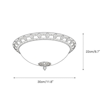 Deltana Flush Ceiling Lamp
