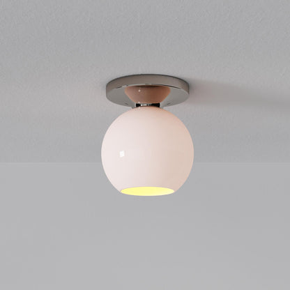 Selvion Modern Globe Pendant Light - Damp-Rated Bathroom Lighting - Luxe Glass Shade