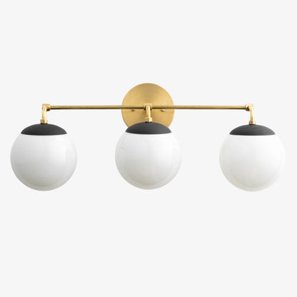 Glorica Glass Wall Sconce - Modern Vintage Vanity Light Fixture