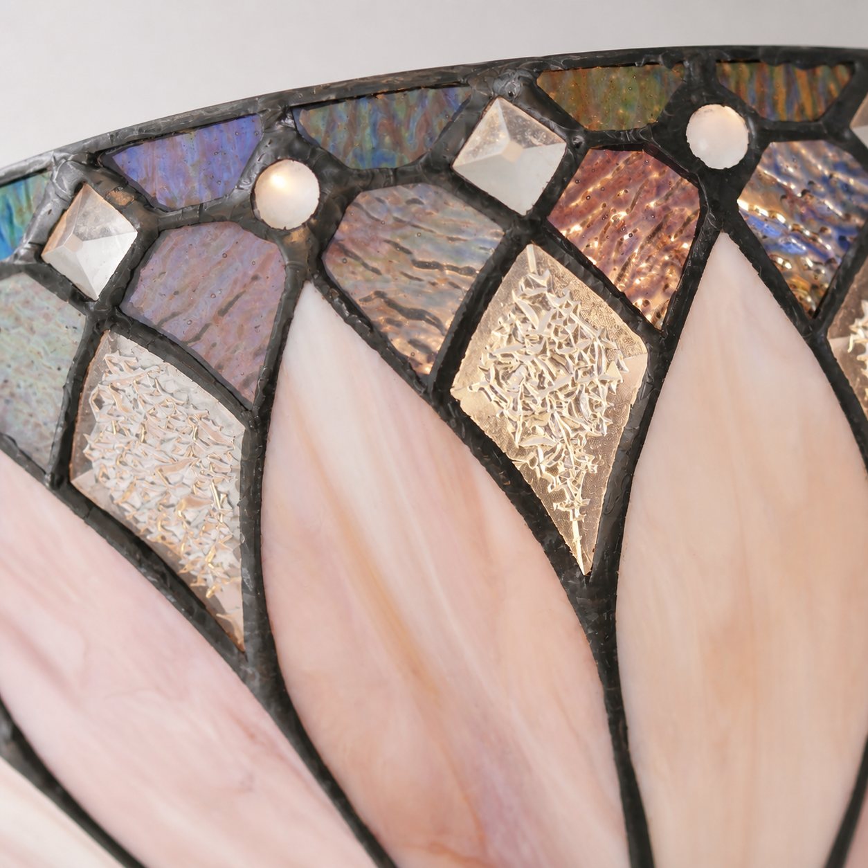 TF Brooklyn Elegant Wall Light - Art Deco Glass Wall Sconce for Living Room or Hallway