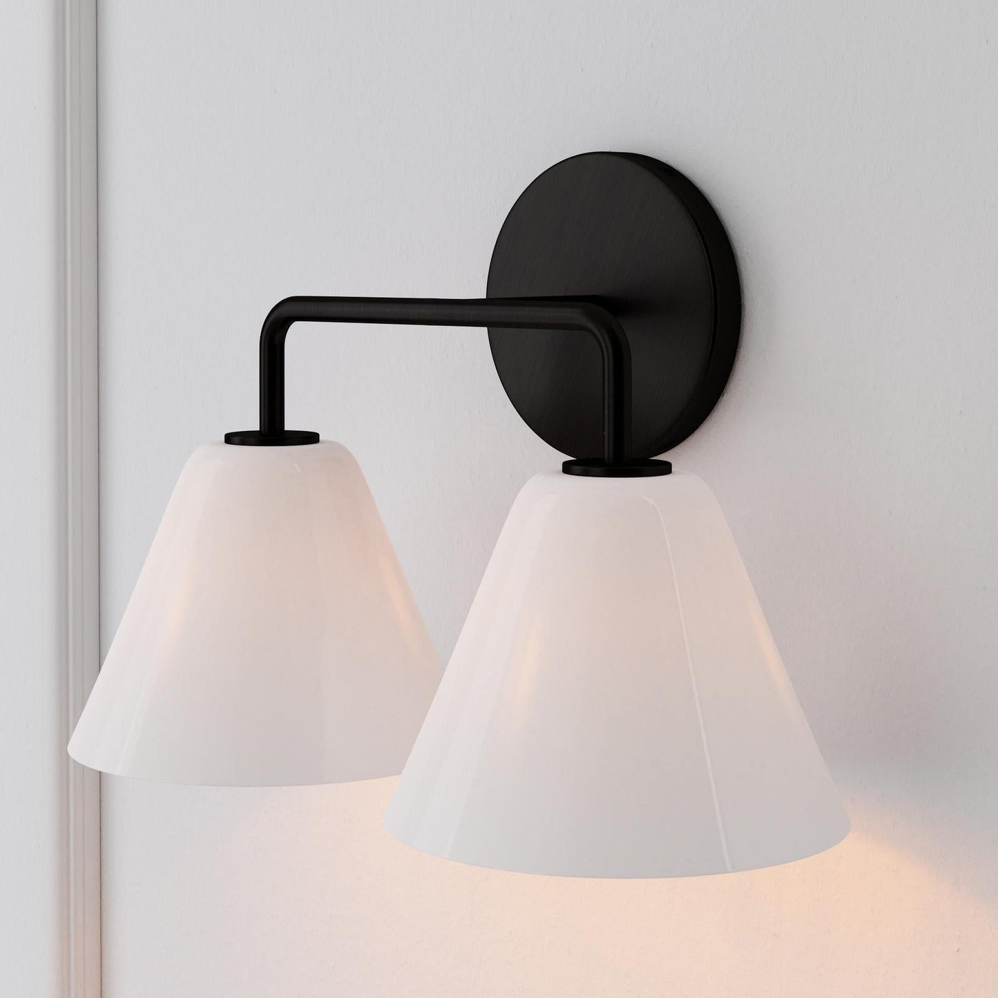 Conica Cone Wall Sconce - 1, 2, 3-Light Modern Glass Lighting