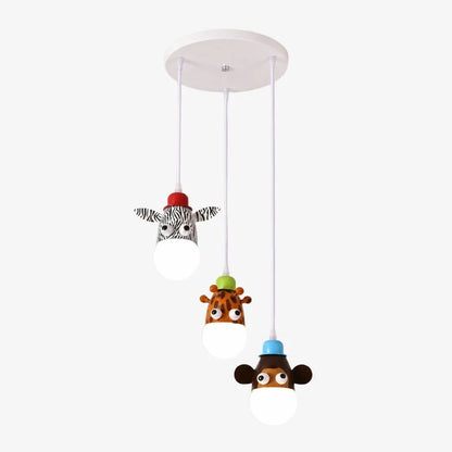 Three-light animal pendant set