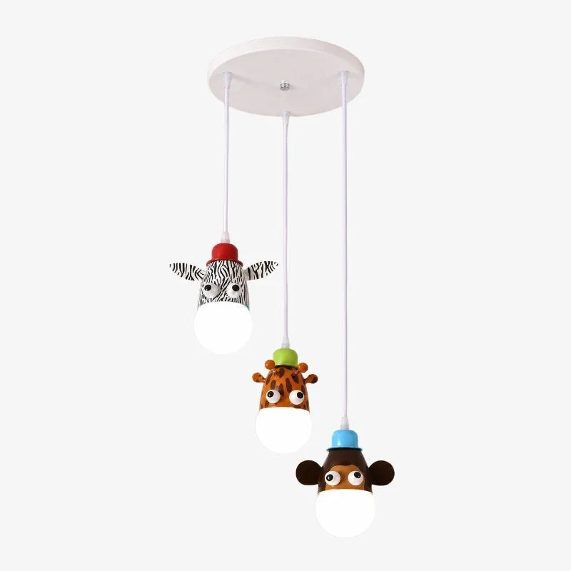 Three-light animal pendant set