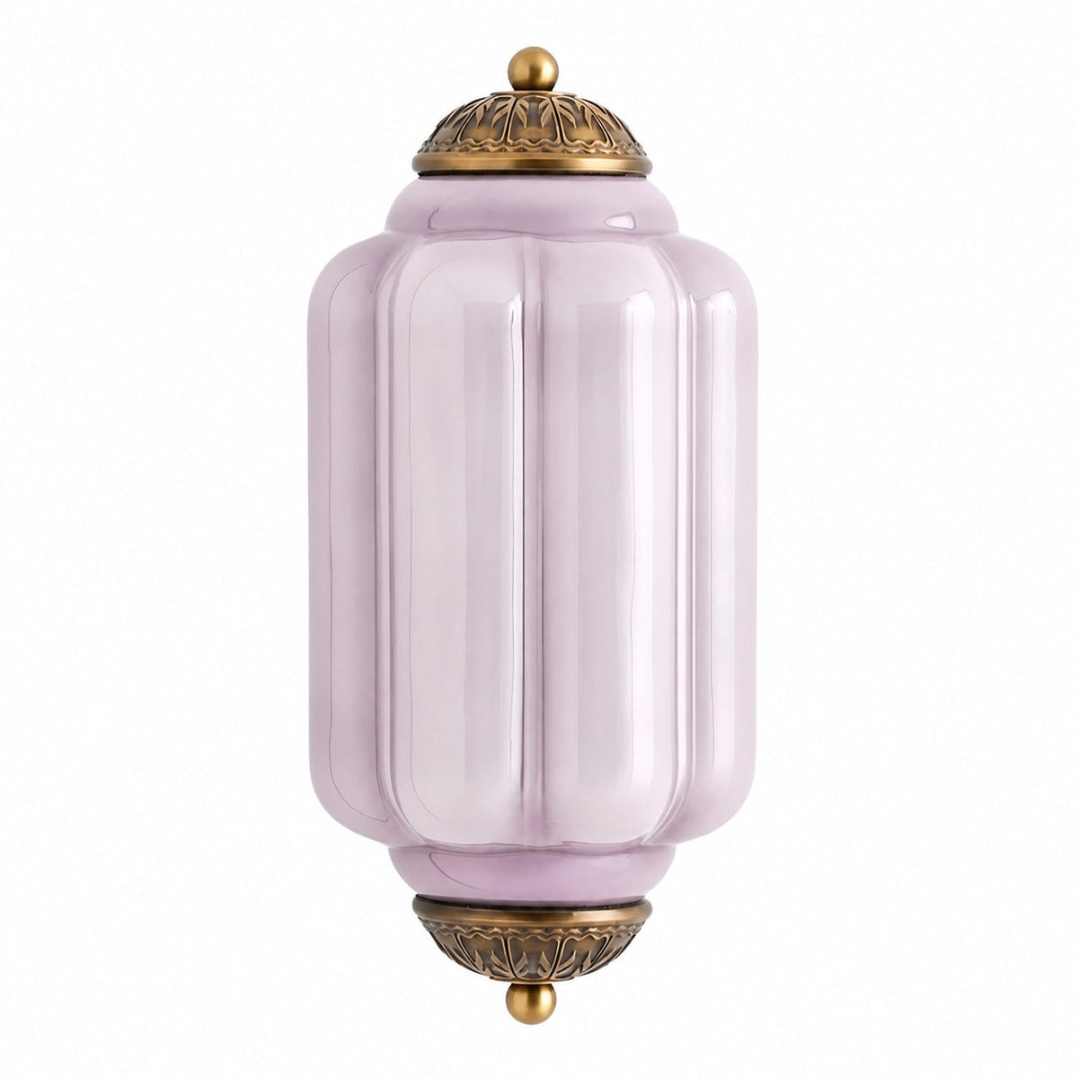 Eloise Messing-Wandleuchte – Elegante Vintage-Beleuchtung aus Milchglas
