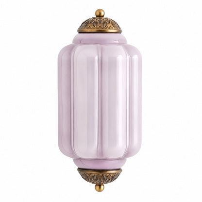 Eloise Messing-Wandleuchte – Elegante Vintage-Beleuchtung aus Milchglas