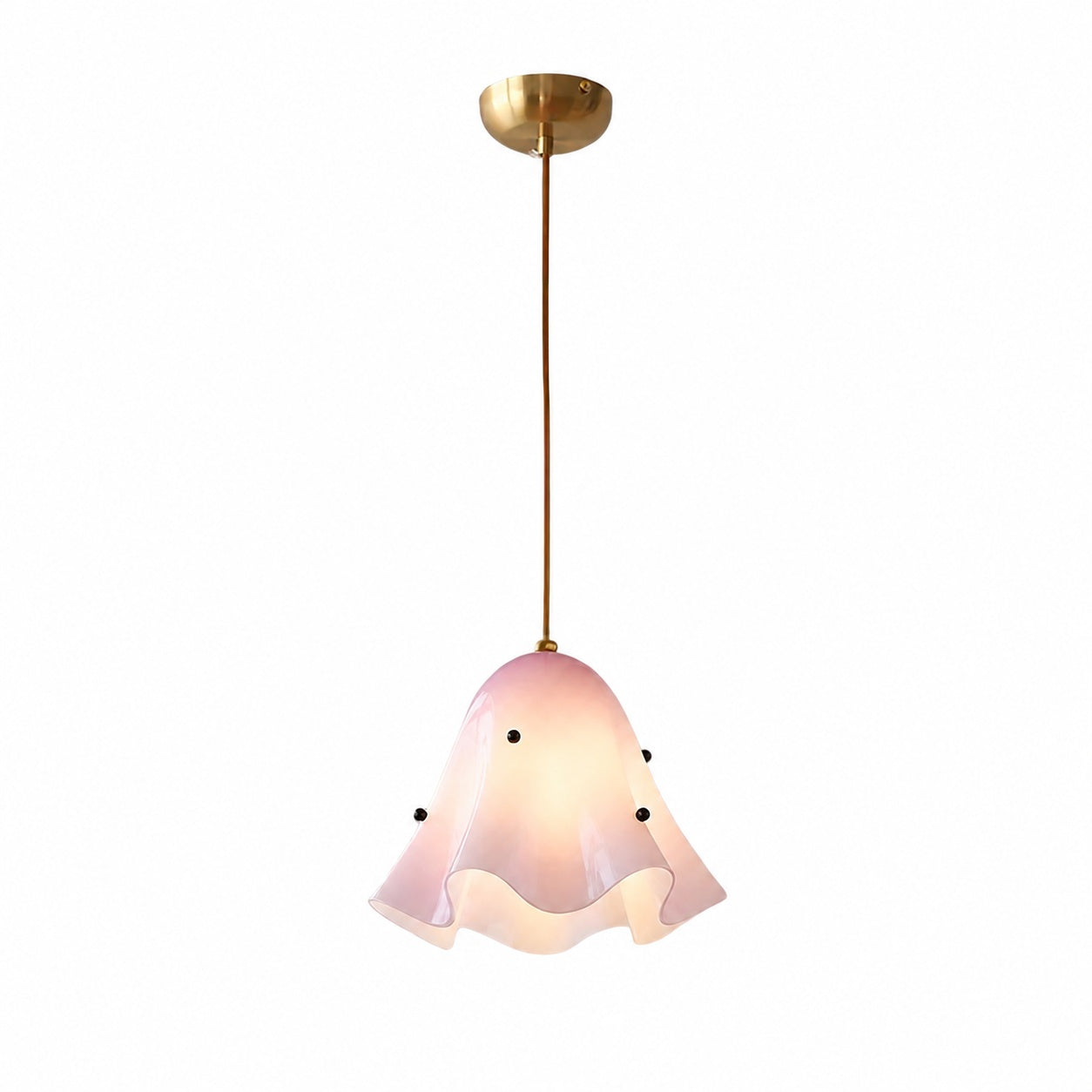 Bellina Artistic Glass Pendant Light - Modern Bloom Inspired Hanging Ceiling Lamp
