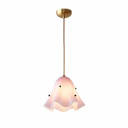Bellina Artistic Glass Pendant Light - Modern Bloom Inspired Hanging Ceiling Lamp