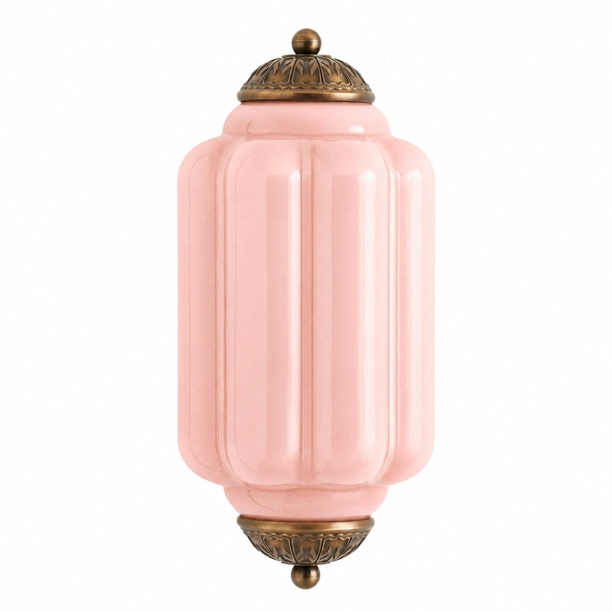 Eloise Messing-Wandleuchte – Elegante Vintage-Beleuchtung aus Milchglas