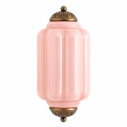 Eloise Messing-Wandleuchte – Elegante Vintage-Beleuchtung aus Milchglas