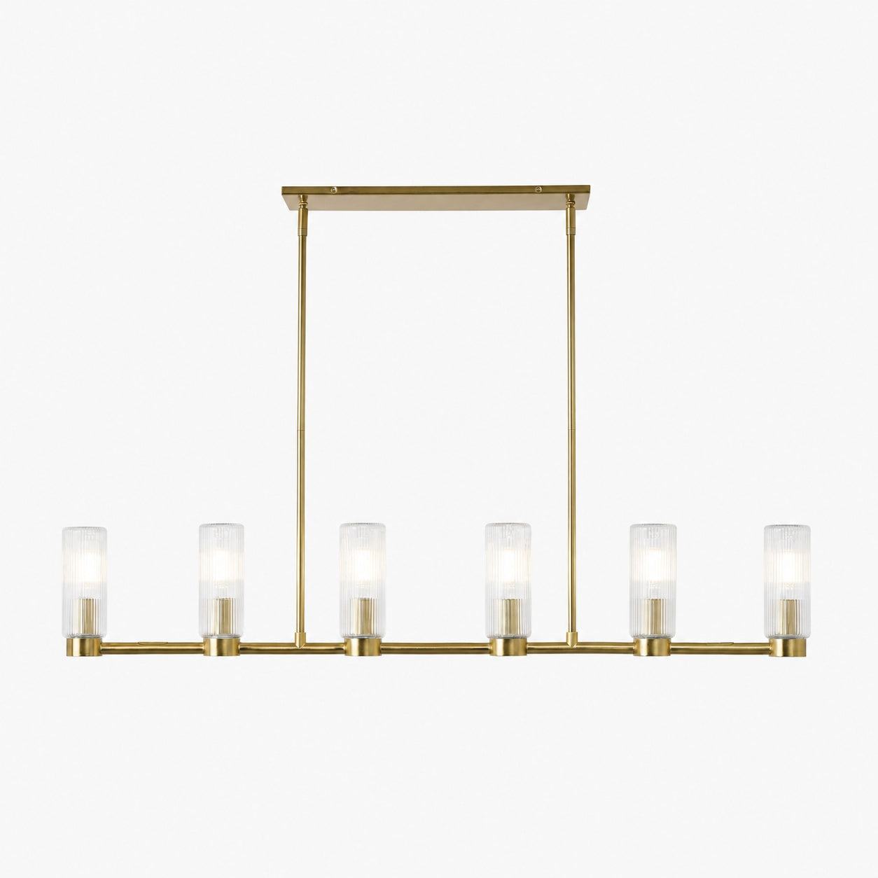 Rivora Kronleuchter aus geriffeltem Glas – Elegantes, geripptes, langlebiges Design
