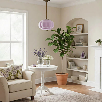Eloise Pendant Light - Vintage Milk Glass Pendant Light