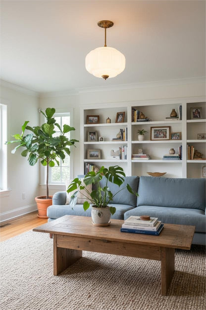 Eloise Pendant Light - Vintage Milk Glass Pendant Light