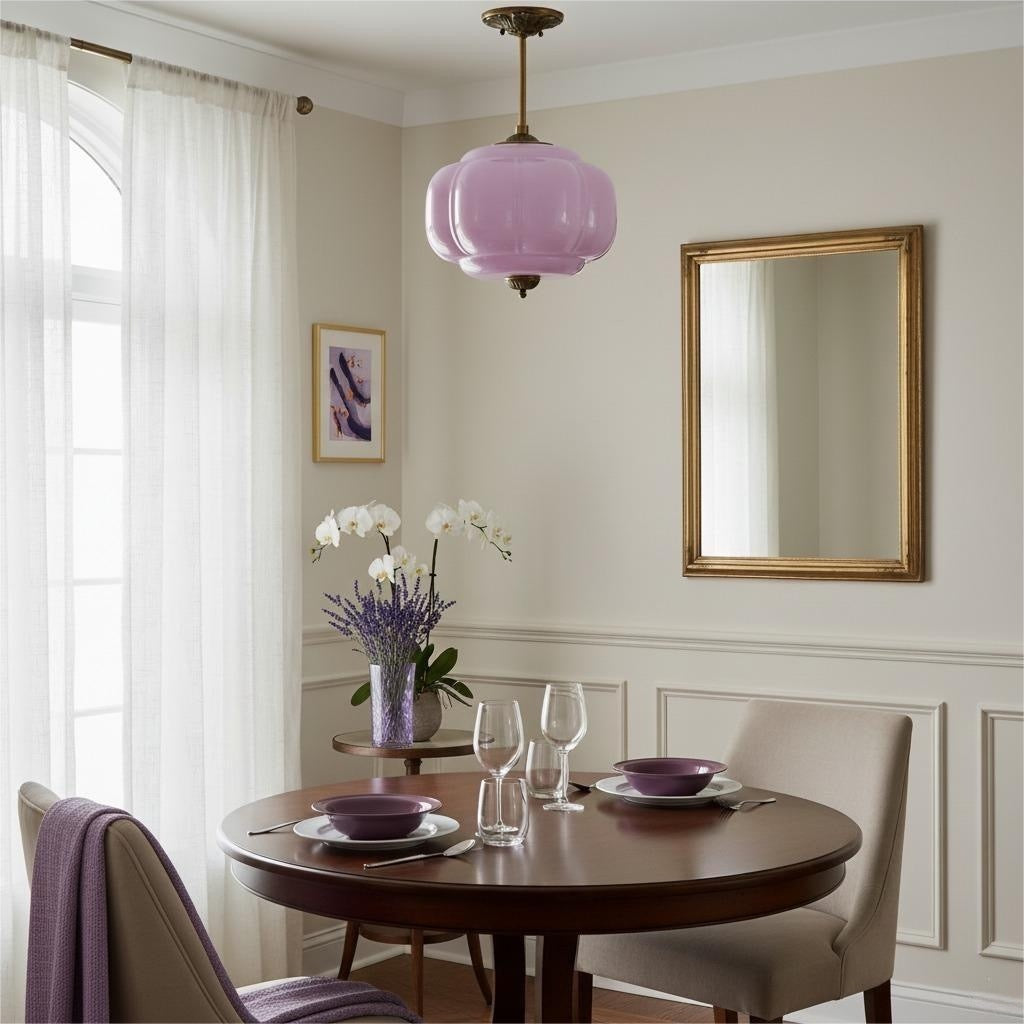 Eloise Pendant Light - Vintage Milk Glass Pendant Light