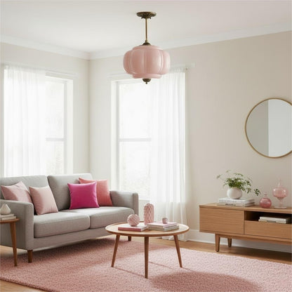 Eloise Pendant Light - Vintage Milk Glass Pendant Light