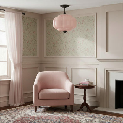 Eloise Pendant Light - Vintage Milk Glass Pendant Light