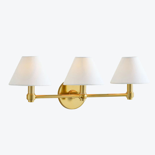 Everett Contemporary Metal Wall Light with Cylindrical Shades for Hallway and Bedroom