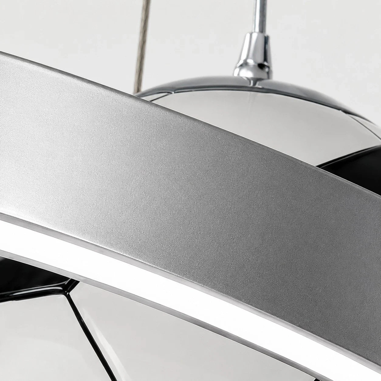 Silver ring integrated LED detail