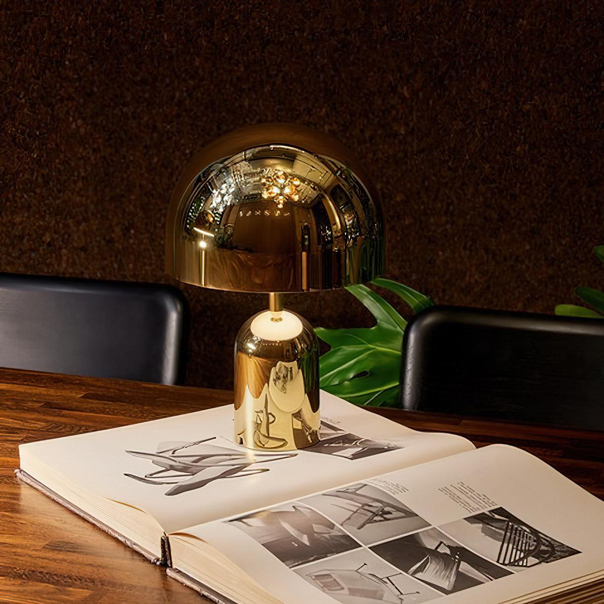 Bell Domed Table Lamp – Modern Minimalist Light for Bedroom & Reading Nooks