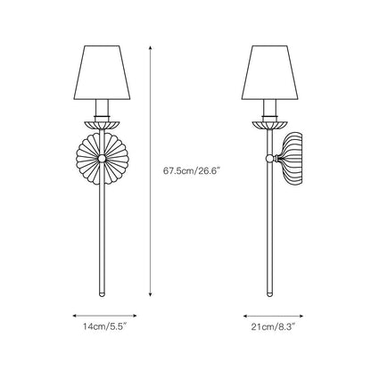Catina Clove Wandleuchte doppelt 