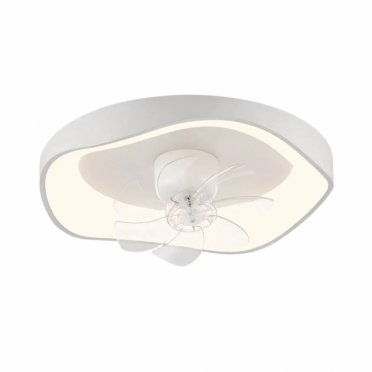 Oscillating white 42 cm ceiling fan light SKU image