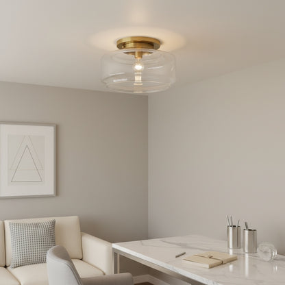 Ulavione Elegant Style Flush Mount Ceiling Fixture with Classic Form for Interior Spaces