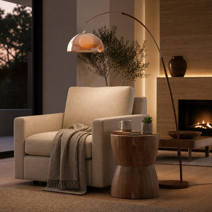Afterglow Modern Statement Floor Lamp – Clean Line Standing Light for Bedroom Setting